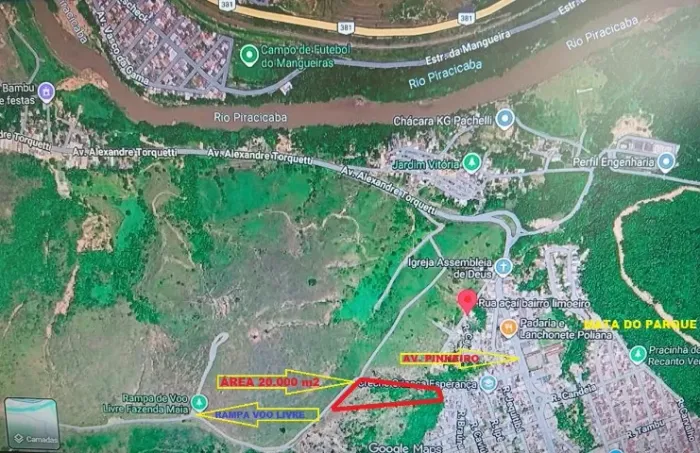Lote com 20.000 m2 com Vista Panorâmica no Bairro Limoeiro Próximo a Av. Pinheiro
