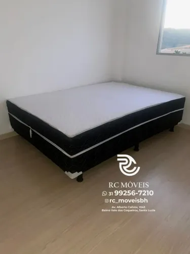 Cama box casal com Molas Ensacadas OrthoBox 1.38x1.88 Completa | Direto da Fabrica