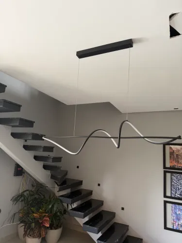 Pendente Onda de teto de 1,20m (3000k l led 30w)