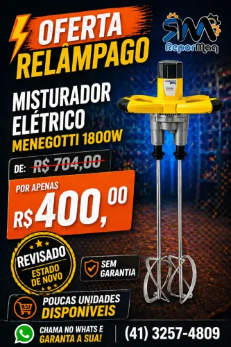 Saldão Furadeira de Bancada e Misturador Elétrico Menegotti