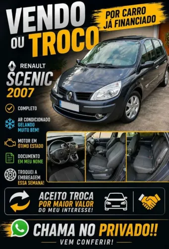 Renault Scenic RT/auth/auth/kids Hi-flex 1.6 16V 2007