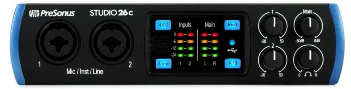 Interface de áudio PreSonus Studio 26c