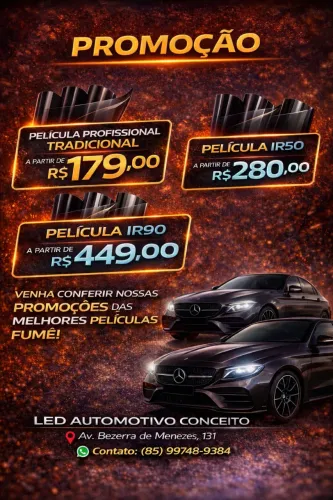 Película Fumê - Profissional - Térmica - Tradicional 