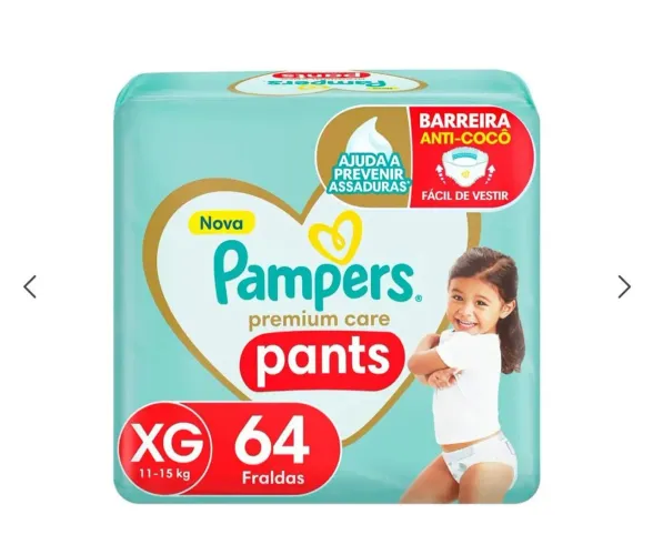 FRALDA PAMPERS PREMIUM CARE