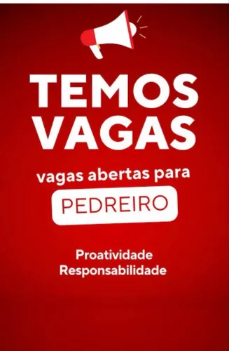 Temos vaga para Pedreiro em Marechal