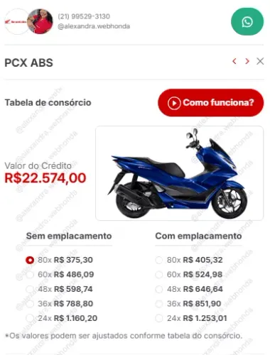 PCX 160 ABS 2026 0KM | PARCELAS ACESSÍVEIS SEM FINANCIAMENTO BANCÁRIO