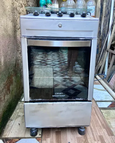 Fogão 4 bocas eletrônico funcionando tudo