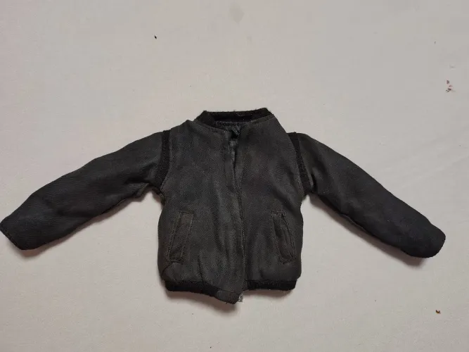 jaqueta da Barbie de couro preto