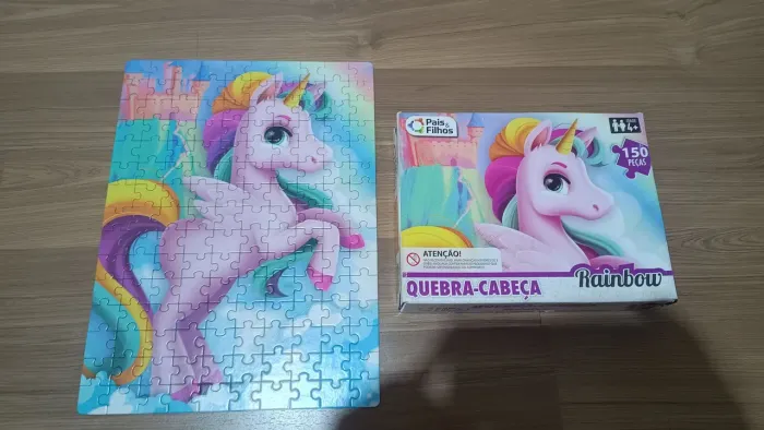 Quebra-cabeça 150 peças unicórnio