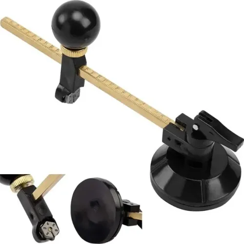 Cortador De Espelho Ou Vidro Redondo 120cm Profissional Preto