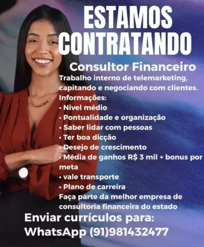 Vagas de emprego para início imediato