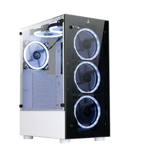 Gabinete gamer rise mod Glass 06x Frost (sem fans ) lacrado