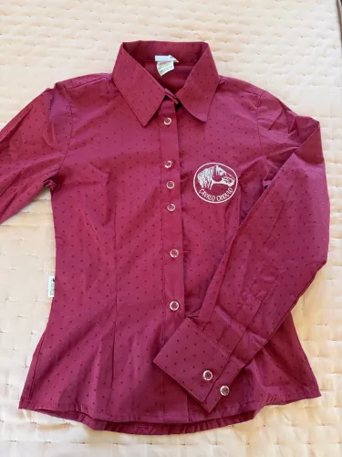 Camisa Feminina Cavalo Crioulo - Vinho - Tam. P