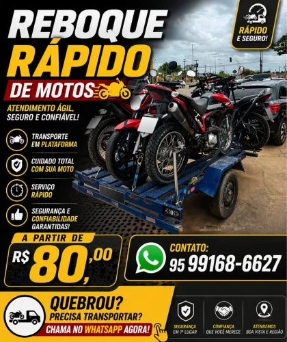 SUA MOTO QUEBROU? AUTO SOCORRO CHEGOU!