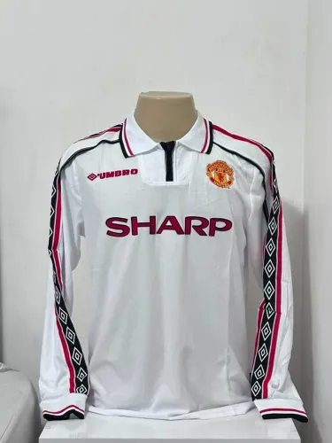 Camisa Manga Longa Manchester United ano 98/99, Nova, Modelo Tailandês, Tamanho G, veste M