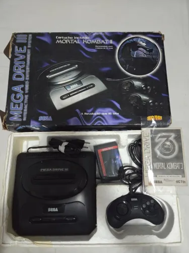 Mega drive mortal kombat ll impecável item de minha coleção!!!