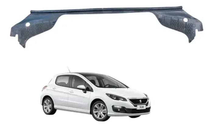 Calha Churrasqueira Parabrisa Peugeot 308 408 2013 A 2015 Preto