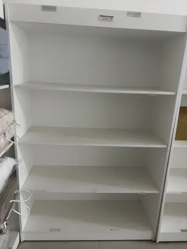 Estante prateleira para lojas 2 x 1,20 em MDF branco 