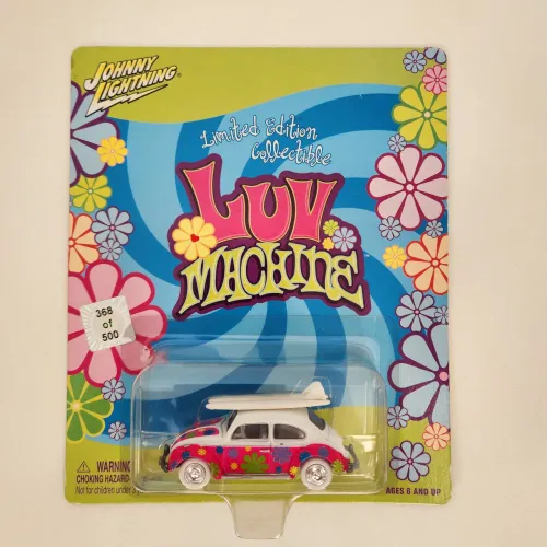 Fusca Miniatura Johnny Lightning White Lightning Volkswagen Beetle Luv Machine CHASE JL