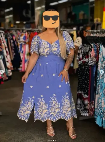 VESTIDO PLUS SIZE LESE LAVANDA
