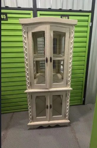 Cristaleira madeira Angelim pedra!!