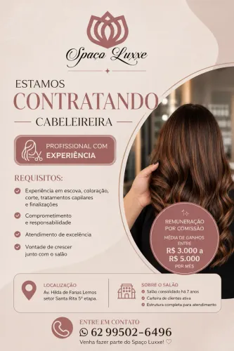 Contrata-se cabeleireira