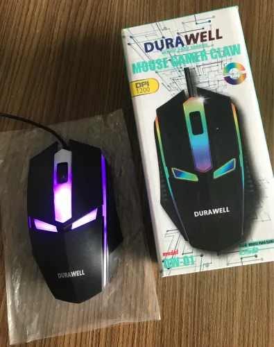 Mouse Gamer com fio e Led - Queima de estoque 27,90 a unidade