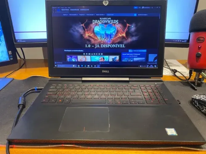 Notebook Dell Inspiron 15 7000 Gaming i7 GTX 1050 Ti 4gb, 16GB , SSD 1TB, HD 1TB