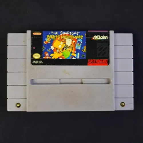 The Simpsons Bart's Nightmare Original Super Nintendo - Snes