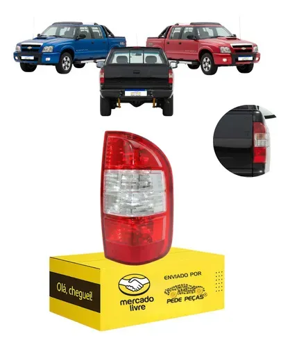 Lanterna Sinaleira Traseira Gm S10 2009 2010 2011 Cristal Ld Direito/passageiro