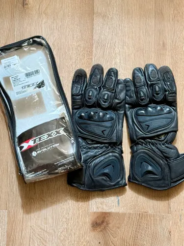 Luva Motociclista Texx GP RACE Couro Kevlar Touch