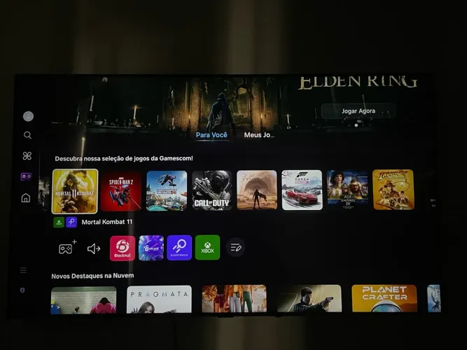 TV Samsung 55 POL. 4k + XBOX incluso no sistema. Acompanha controle ps4.