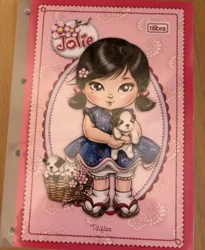 Refil Fichário Jolie 96 Personalizadas. Folhas. Vintage