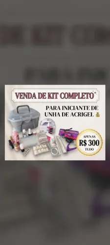 Kit manicure acrigel completo 