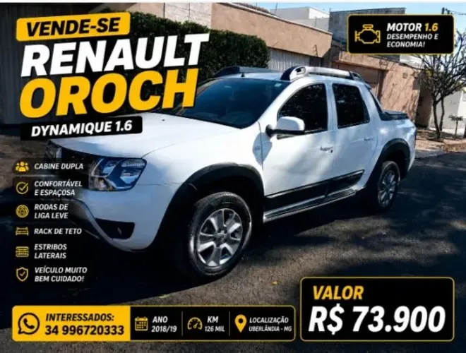 Renault Duster Oroch Dyna. 1.6 Hi-flex 16V MEC 2019