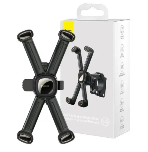 Suporte Universal Para Celular Baseus Black Para Bicicleta/Motocicleta 