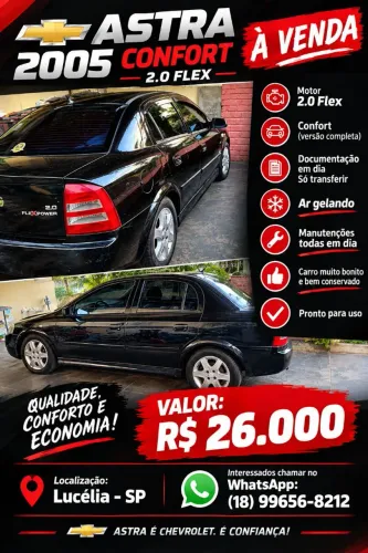 Chevrolet Astra Sed.comf. 2.0 MPFI Flexpower 8V 4P 2005