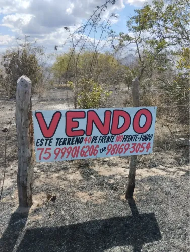 Terreno às Margens da BR-116 a 5 km de Milagres/BA | Excelente para Comércio