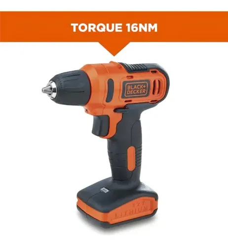 Furadeira E Parafusadeira 10mm Sem Fio Black Decker Ld12s-br