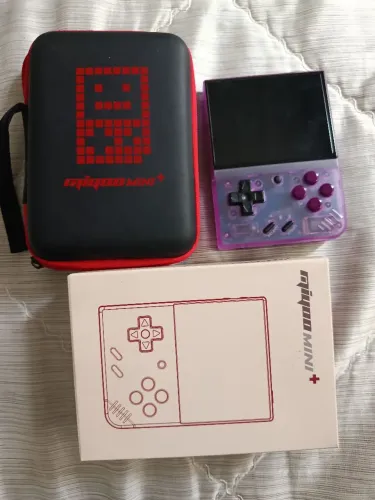 Miyoo Mini Plus + Sandisk 64Gb + Caixa + Case + Película 