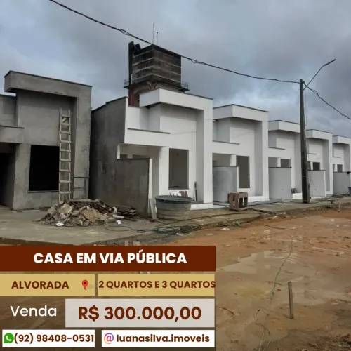 CASA VIA PÚBLICA ALVORADA - Imóvel para venda com 3 quartos em Alvorada - Manaus - AM