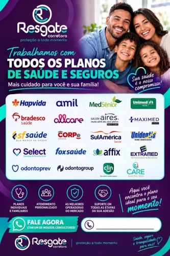 Corretor de planos de saúde e seguros
