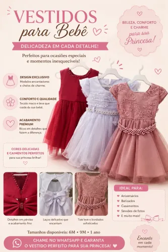 Vestidos infantis 