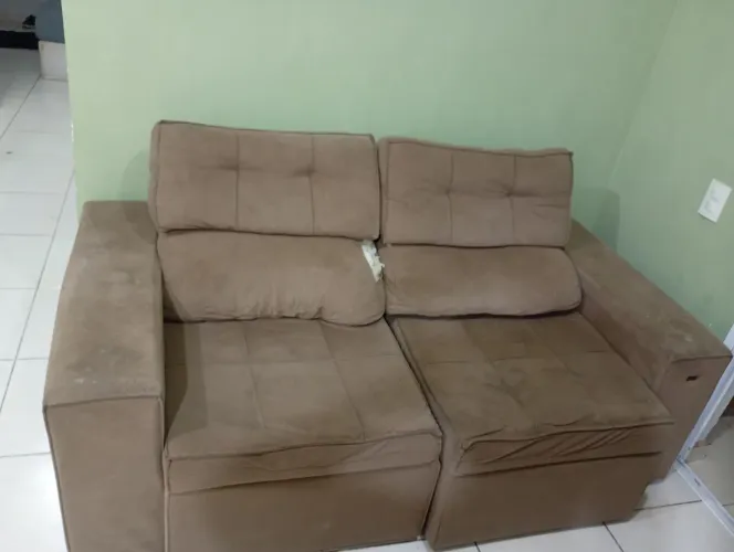Sofa 2 lugares, vem para a frente para deitar