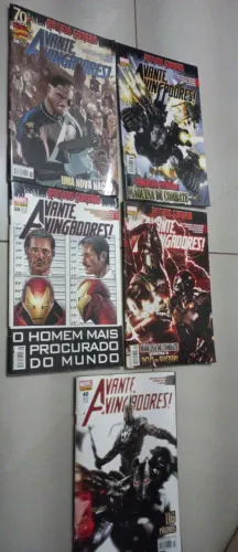 5 Hqs Avante Vingadores! - 1ª Série/Panini -2009 Marvel Comics -reinado sombrio Poderosos