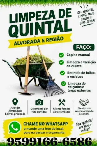 Limpeza de quintal brasileiro