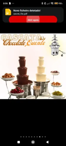 Cascata de chocolate