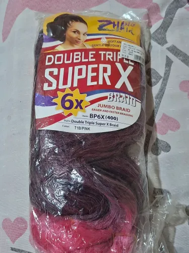 JUMBO PARA TRANÇA PRETO / ROSA
