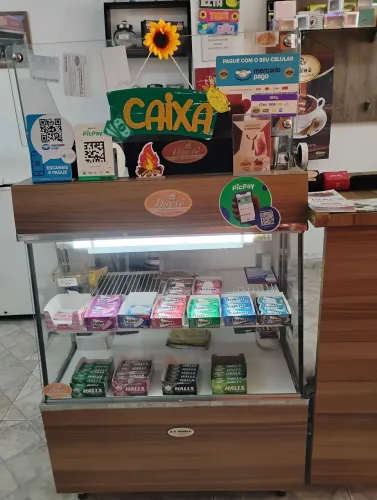 Balcão Caixa com vidro 