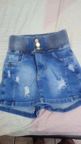 Saia short jeans